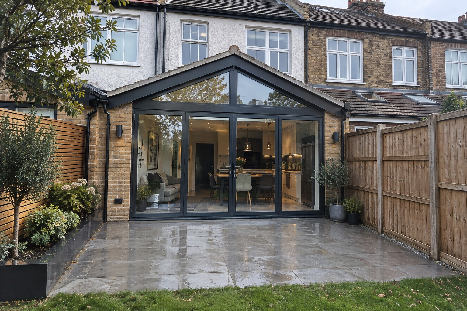 Modern rear extension