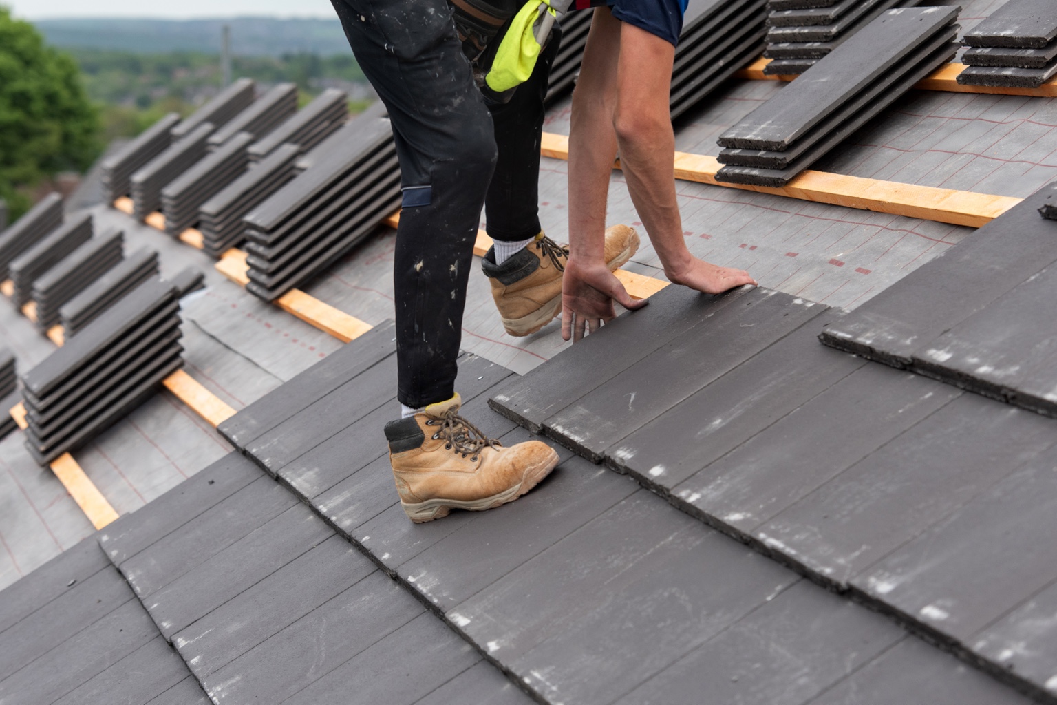 Roofing work